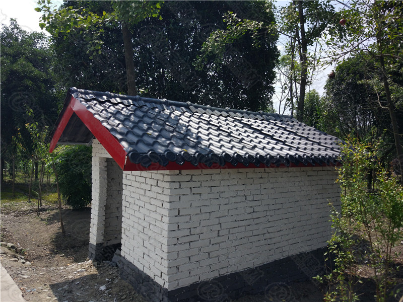 溫江區府通路政府舊房改造合成樹(shù)脂瓦案例