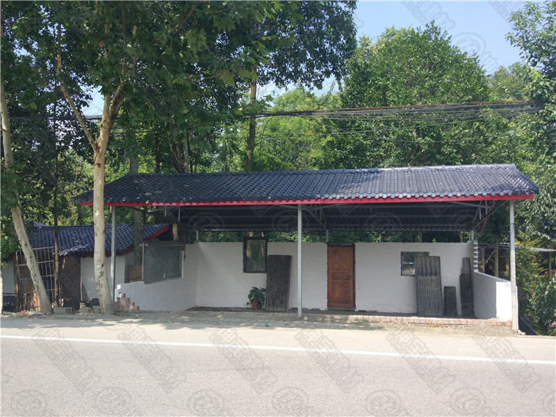 溫江區府通路政府舊房改造合成樹(shù)脂瓦案例